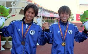 Fujiwara wins gold at University Games+